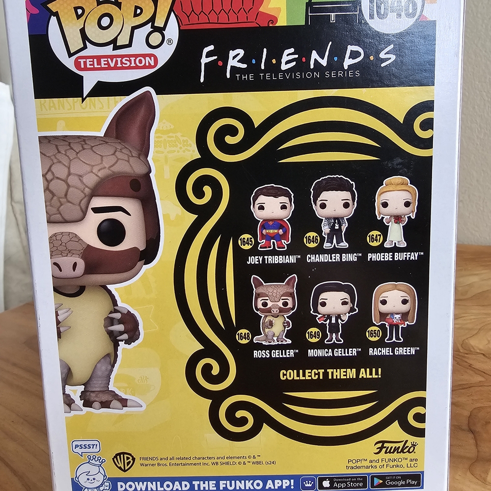 Funko Pop! Television Ross Geller Armadillo Brown Yellow Vinyl Figure - Picture 4 of 5
